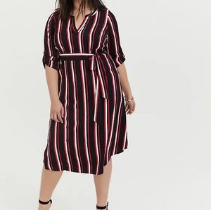 Torrid Striped Shirt Dress